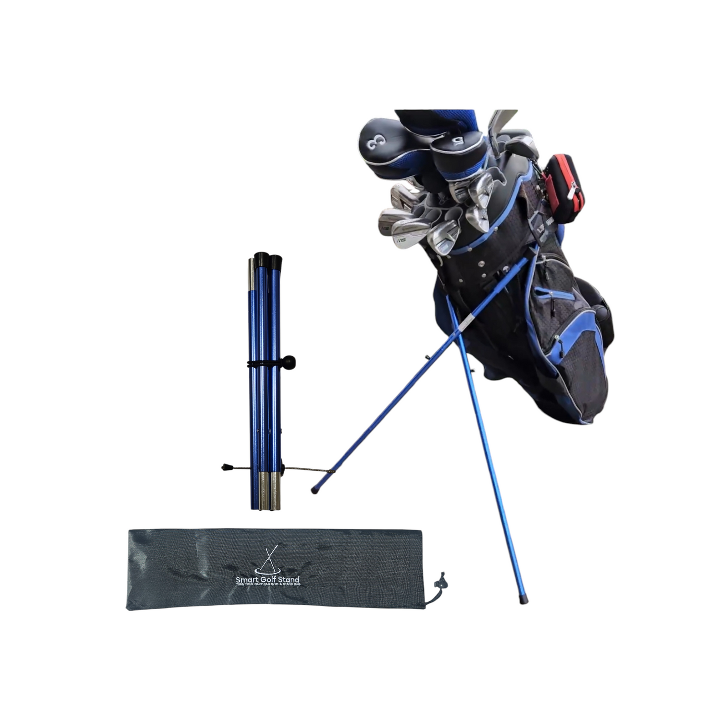 SMART GOLF STAND 2.0: Turn your Cart bag into a Stand Bag!