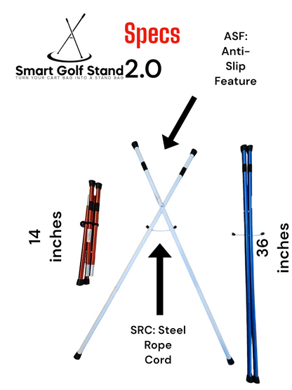 SMART GOLF STAND 2.0: Turn your Cart bag into a Stand Bag!